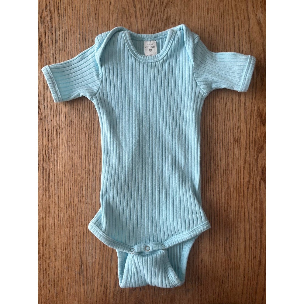 Kate Quinn Blue Ribbed Bodysuit Size 12-18 months